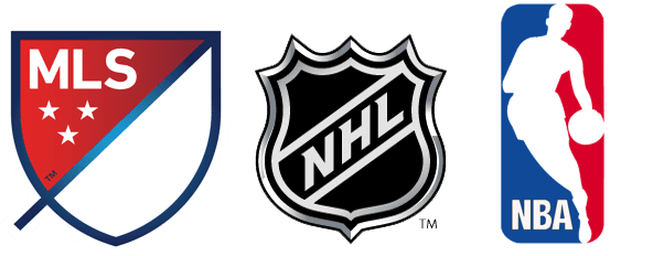MLS, NHL and NBA Logos