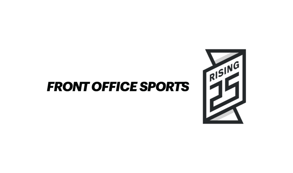 Front office sports rising 25 in black