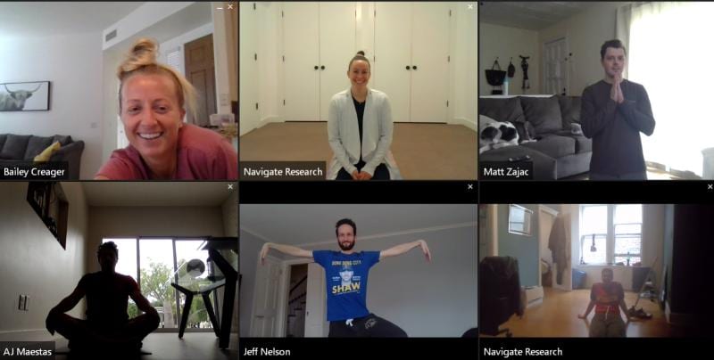 Virtual Yoga with the Navigate Team