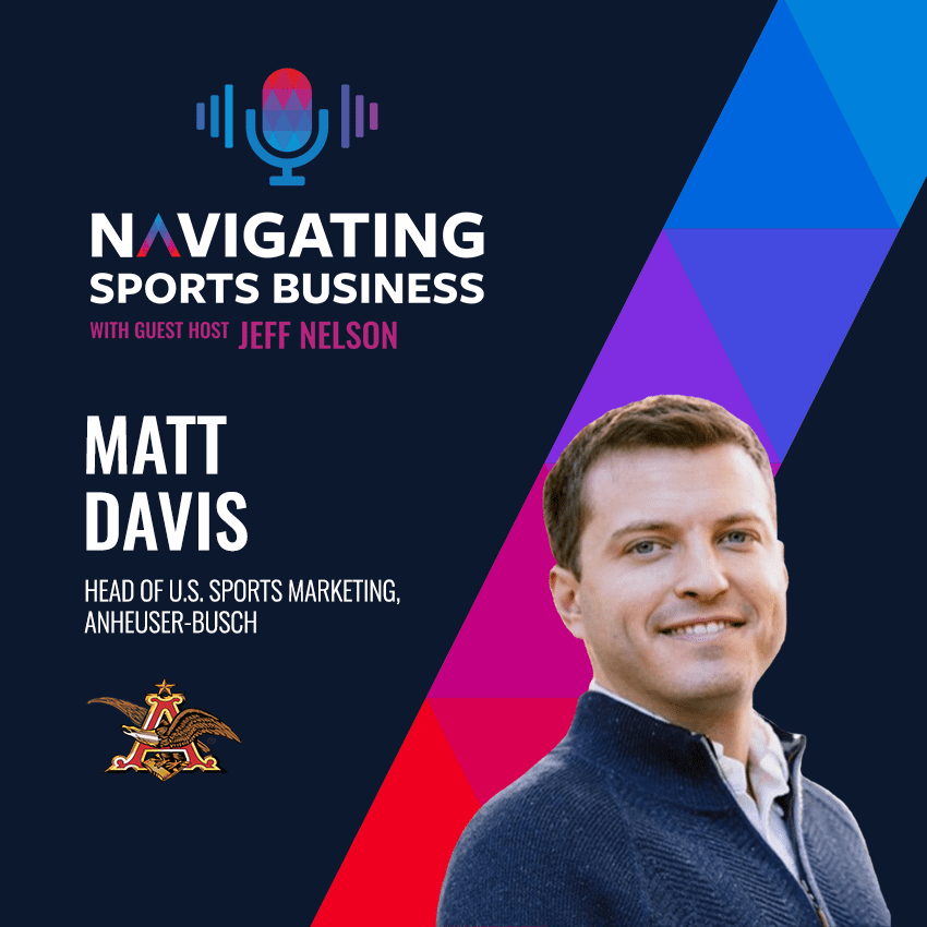 Matt Davis headshot and sports logos